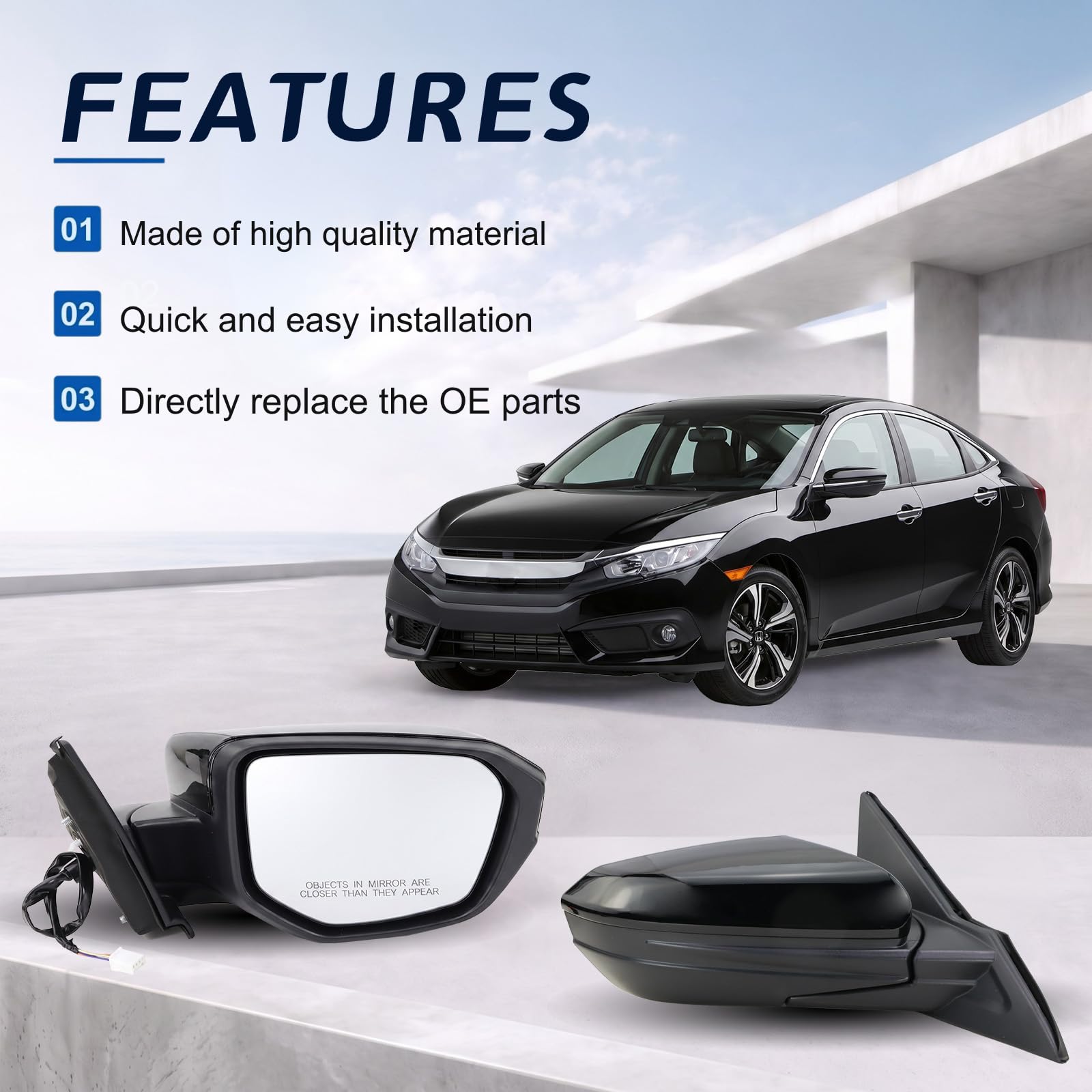 Amazon.com: Lqito Right Passenger Side Door Mirror For 2016-2021